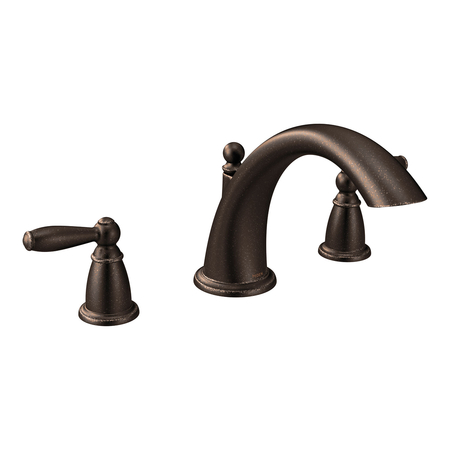 MOEN Two-Handle Roman Tub Faucet Oil Rubbed Bronze T933ORB